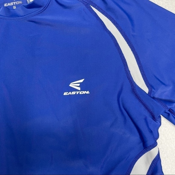 Easton Baseball Youth Base Layer Fitted Long Sleeve Top Royal Blue & White Small - Picture 3 of 8